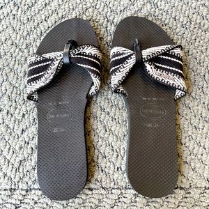 Havaianas Woven Flip Flop Size 6